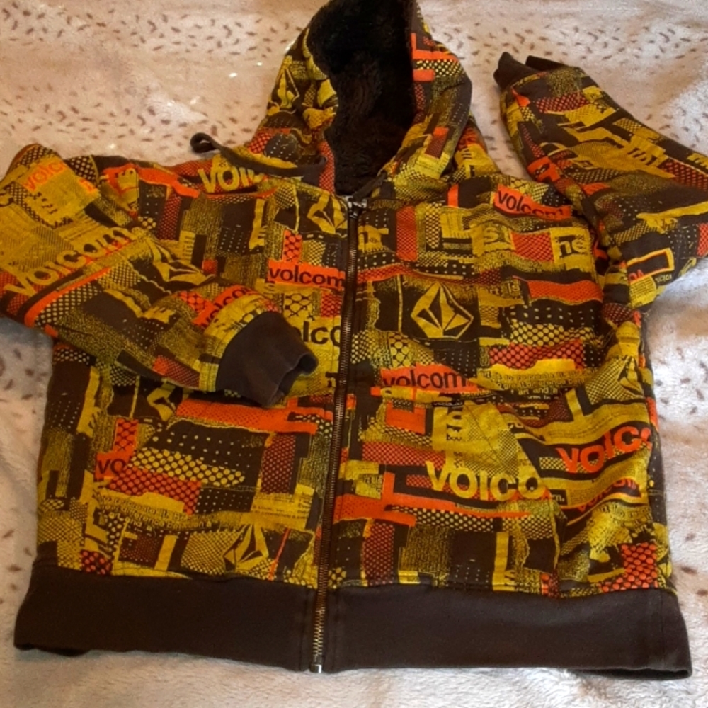 Volcom Radar Matrix Faux Fur Lined Hoodie